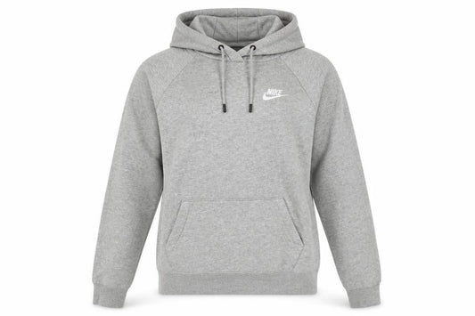 Womens UK XS Regular Nike Grey Pullover Hoodie