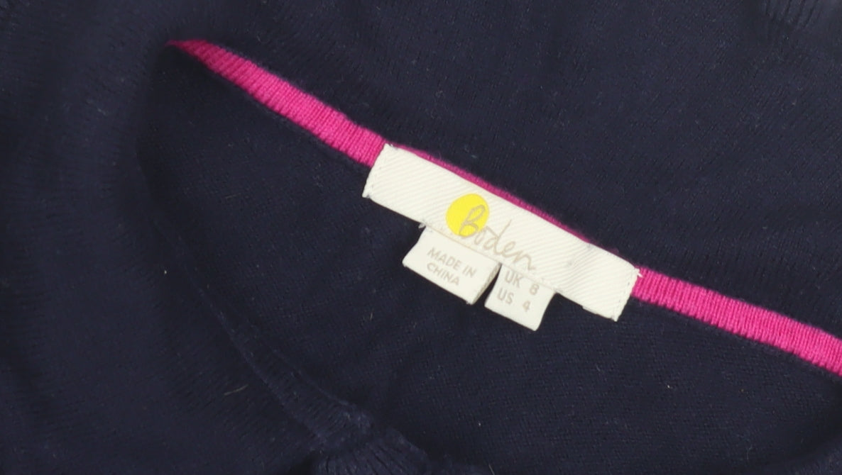 Boden Women's Blue Collared Jumper Size 8