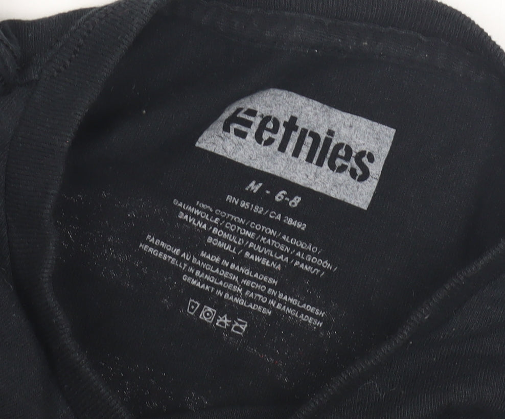Etnies Unisex Black Medium T-Shirt - Cotton Crew Neck
