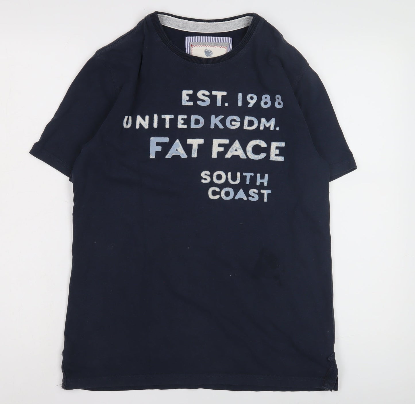 Fat Face Men’s Blue Graphic Print T-Shirt Size S