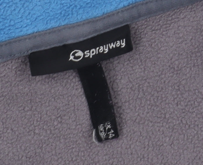 Sprayway Women's Blue Fleece Jacket Size 14