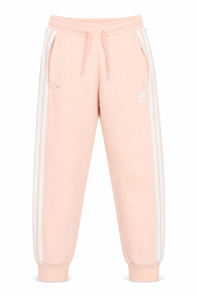 Adidas Girls Pink Jogger Trousers XS, Breathable, Elastic Waist