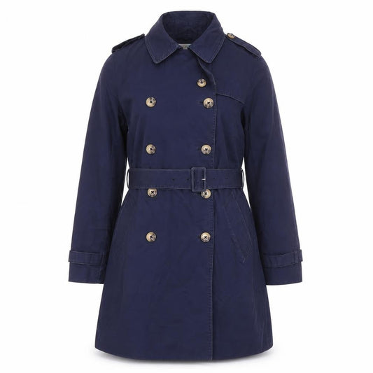 Womens UK Size 6 Regular Boden Blue Cotton Coat
