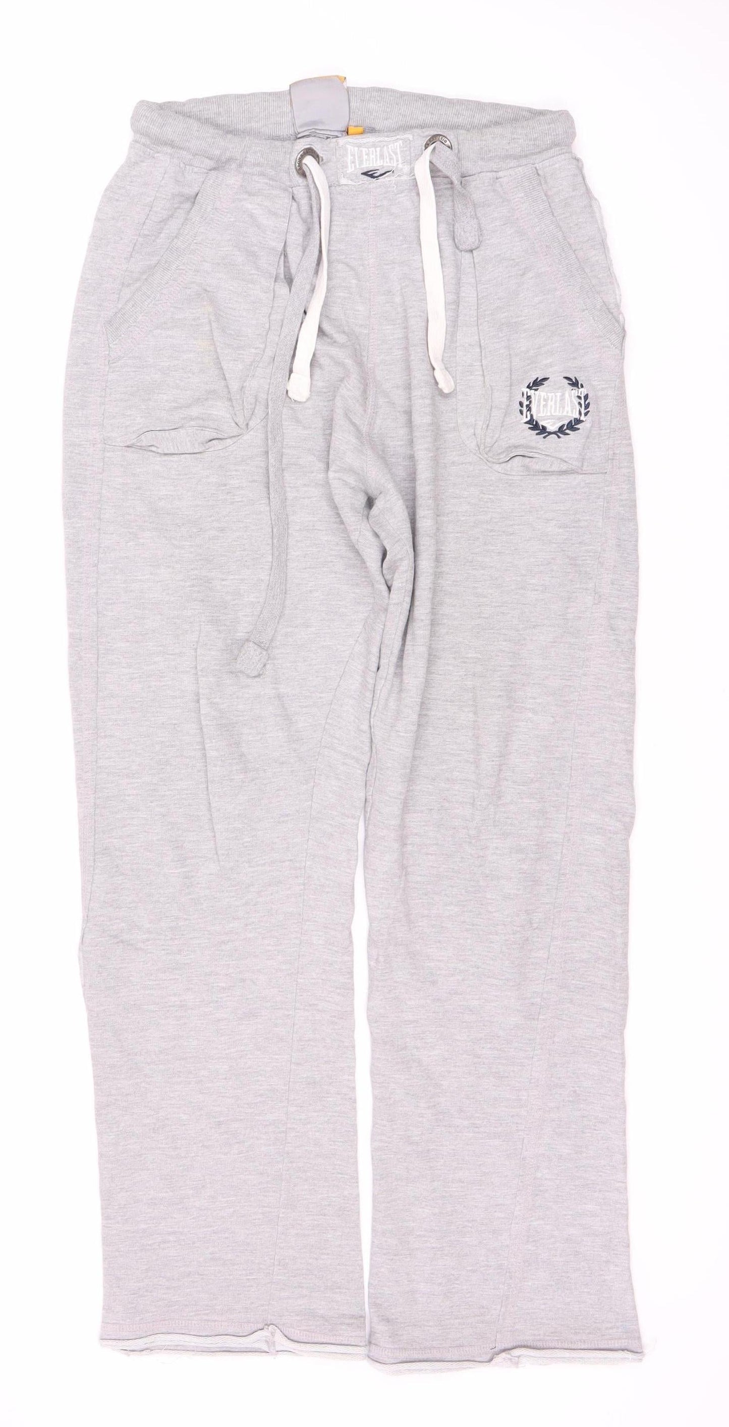 Everlast Men's Grey Jogger Trousers M Relaxed Fit