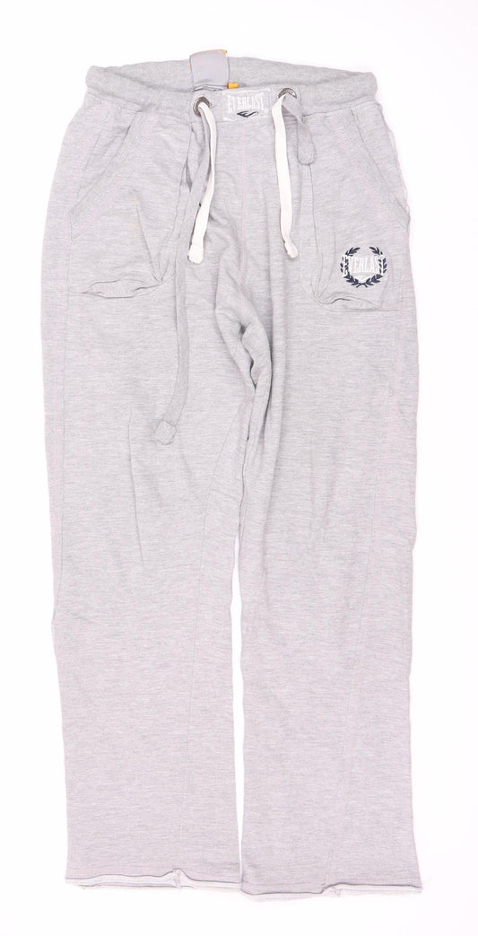 Everlast Men's Grey Jogger Trousers M Relaxed Fit