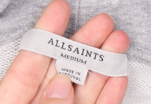 AllSaints Unisex Grey Medium Pullover Hoodie