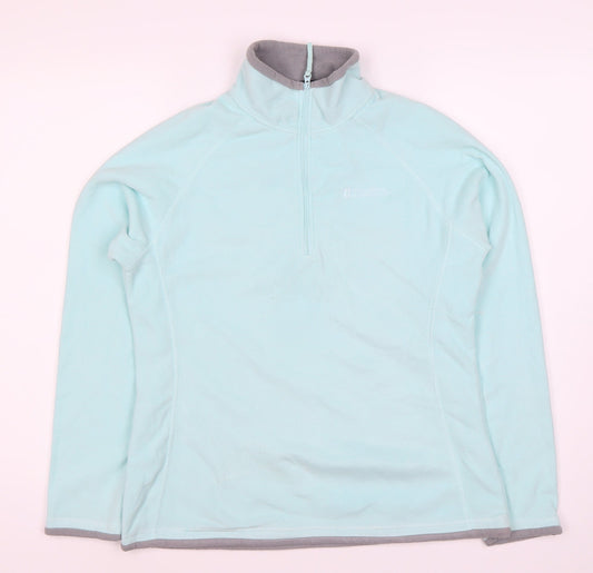 Mountain Warehouse Women's Blue Fleece Sweatshirt, Size 12