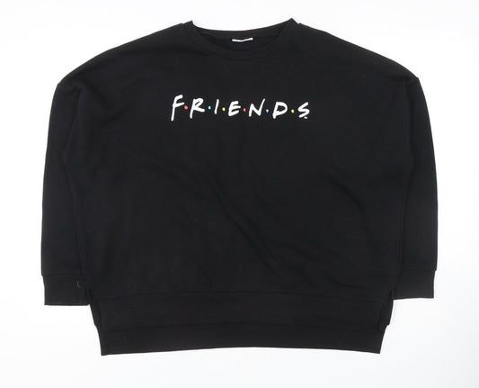 FRIENDS Women's Black Sweatshirt Size 10/12