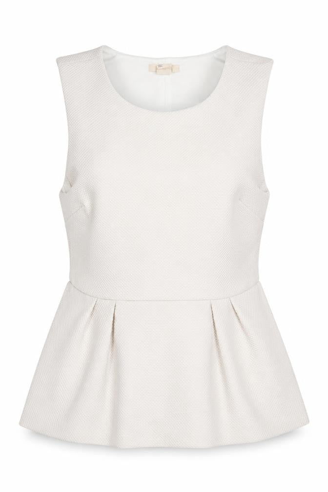 H&M White Sleeveless Top for Women Size 8