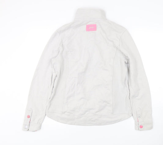 Joules Women's Beige Cotton Sweatshirt, Size 12