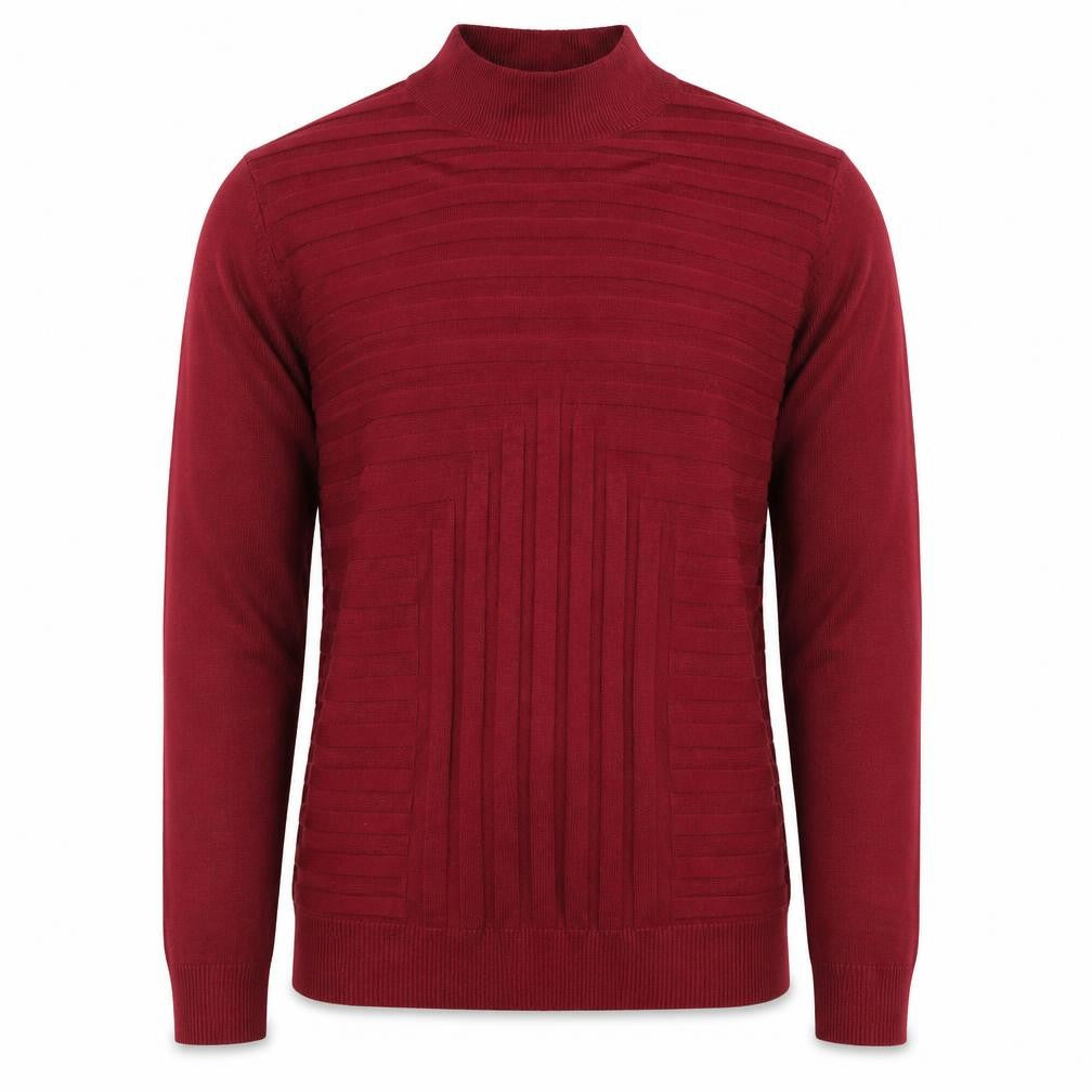 Principes Women's Red Mock Neck Pullover Jumper Size 14