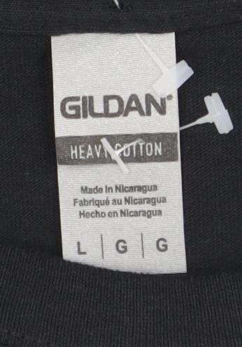 Gildan Men's Black Beer T-Shirt Size L