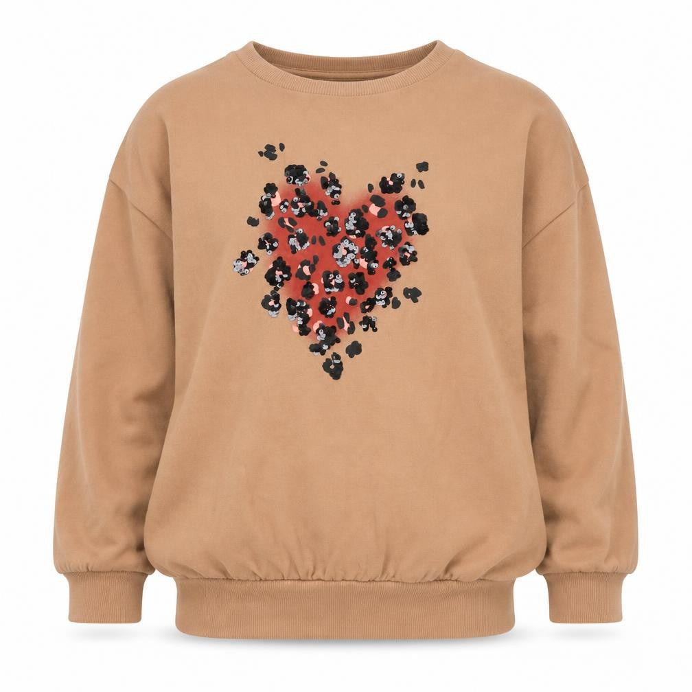 Next Girls Brown Pullover Sweatshirt Size 11 - Graphic Print