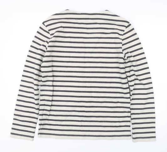 Kin Women's Black Stripe Pullover Sweatshirt S