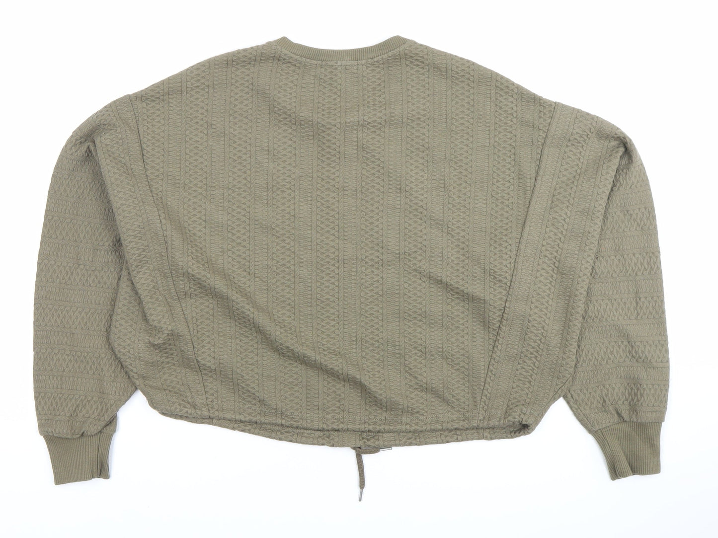 Bershka Women's Green XS Pullover Sweatshirt