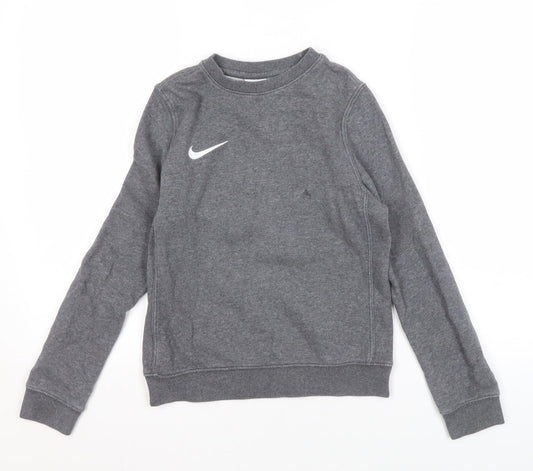 Nike Boys Grey Pullover Sweatshirt, Size 128-137 cm