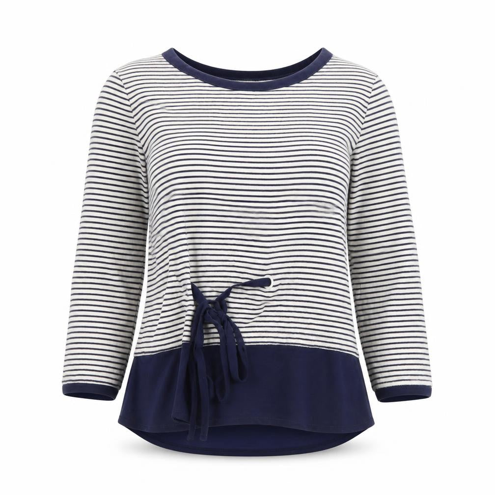 Kaleidoscope Women's Striped 3/4 Sleeve Top