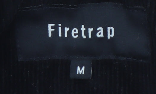 Firetrap Men's Black Biker Jacket, M, Autumn/Winter Casual