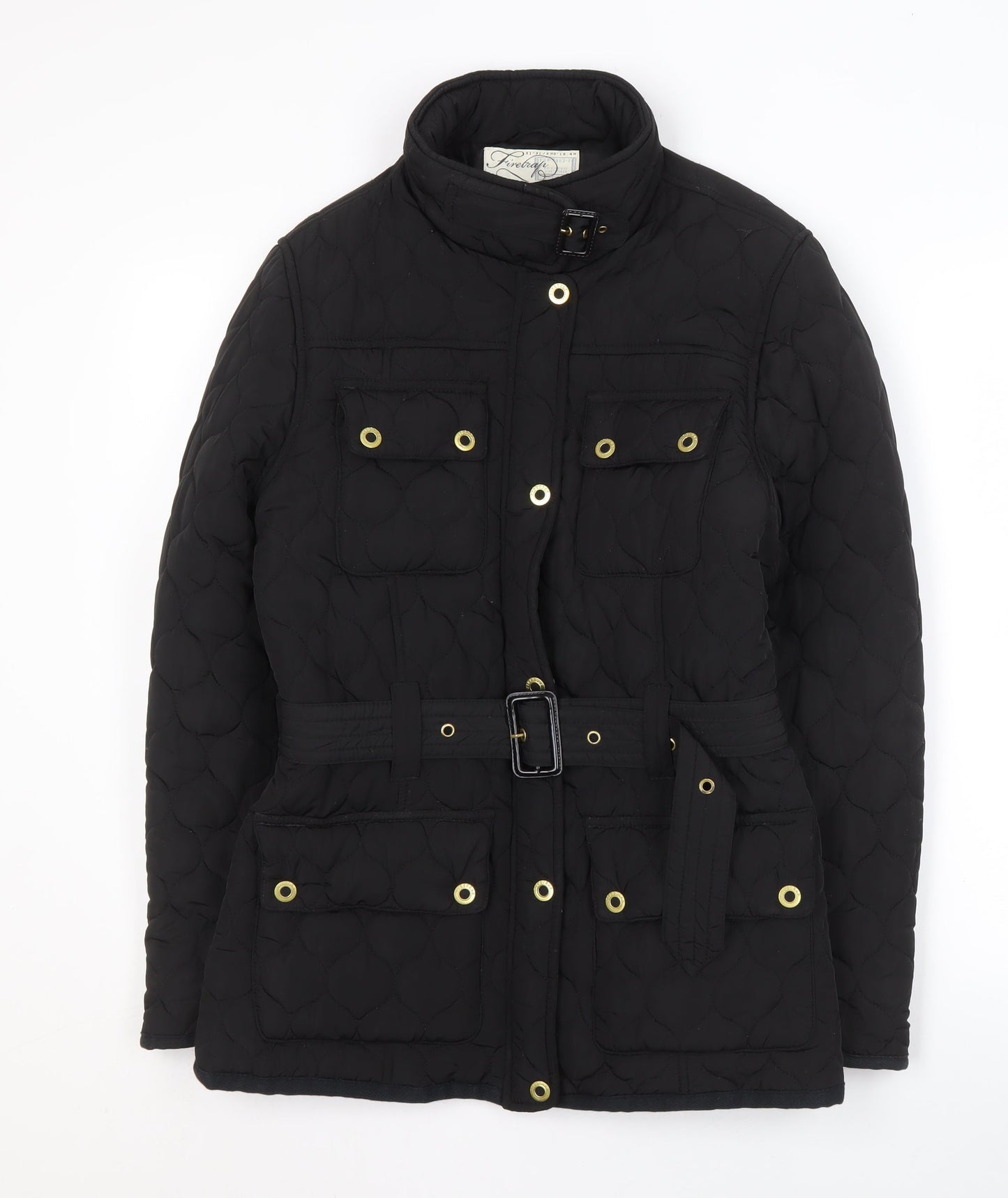 Firetrap Women's Black Quilted Jacket, Size 12