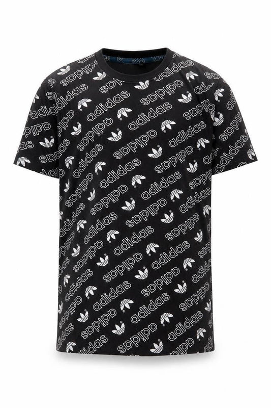 Adidas Boys Black Graphic Print T-Shirt S