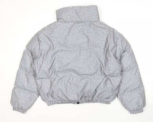 Brave Soul Women's Grey Puffer Jacket, Size 14, Winter Essential