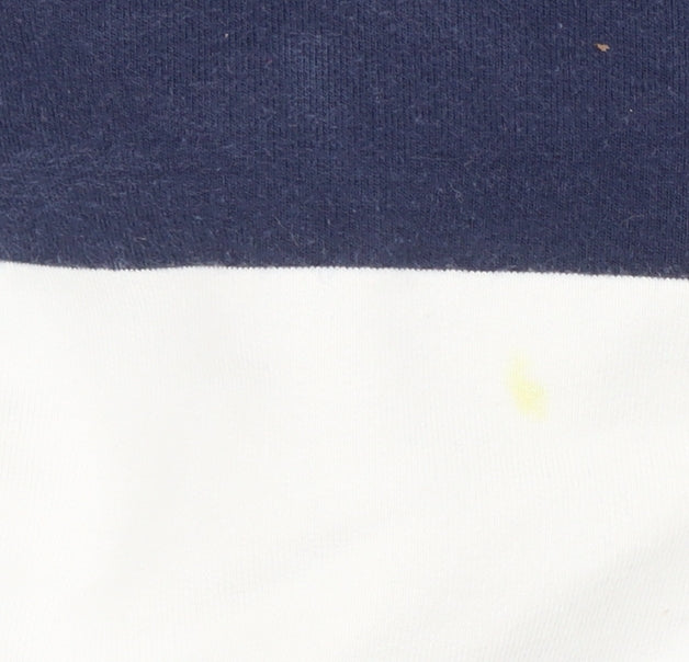 Joules Women's Blue White Striped Pullover Sweatshirt - Size 12