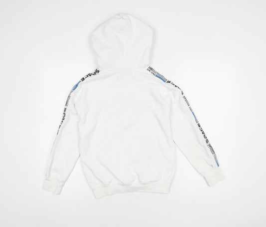 H&M Boys White NASA Hoodie 9-10 Years Pullover