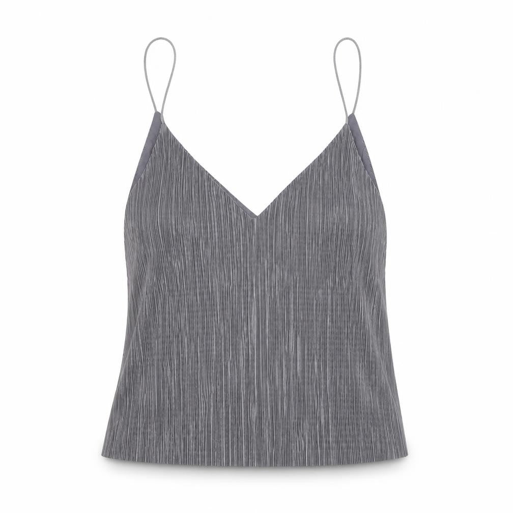 Light Before Dark Women's Grey Camisole Tank Top, Size S