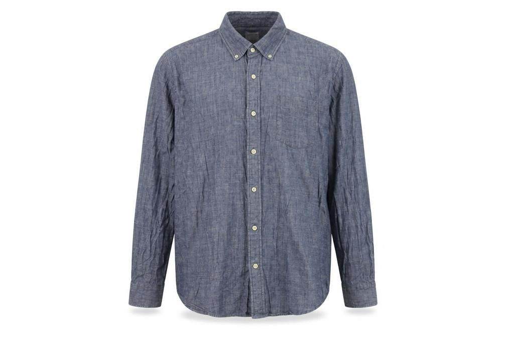 John Lewis 2XL Men's Blue Slim Fit Button-Up Shirt