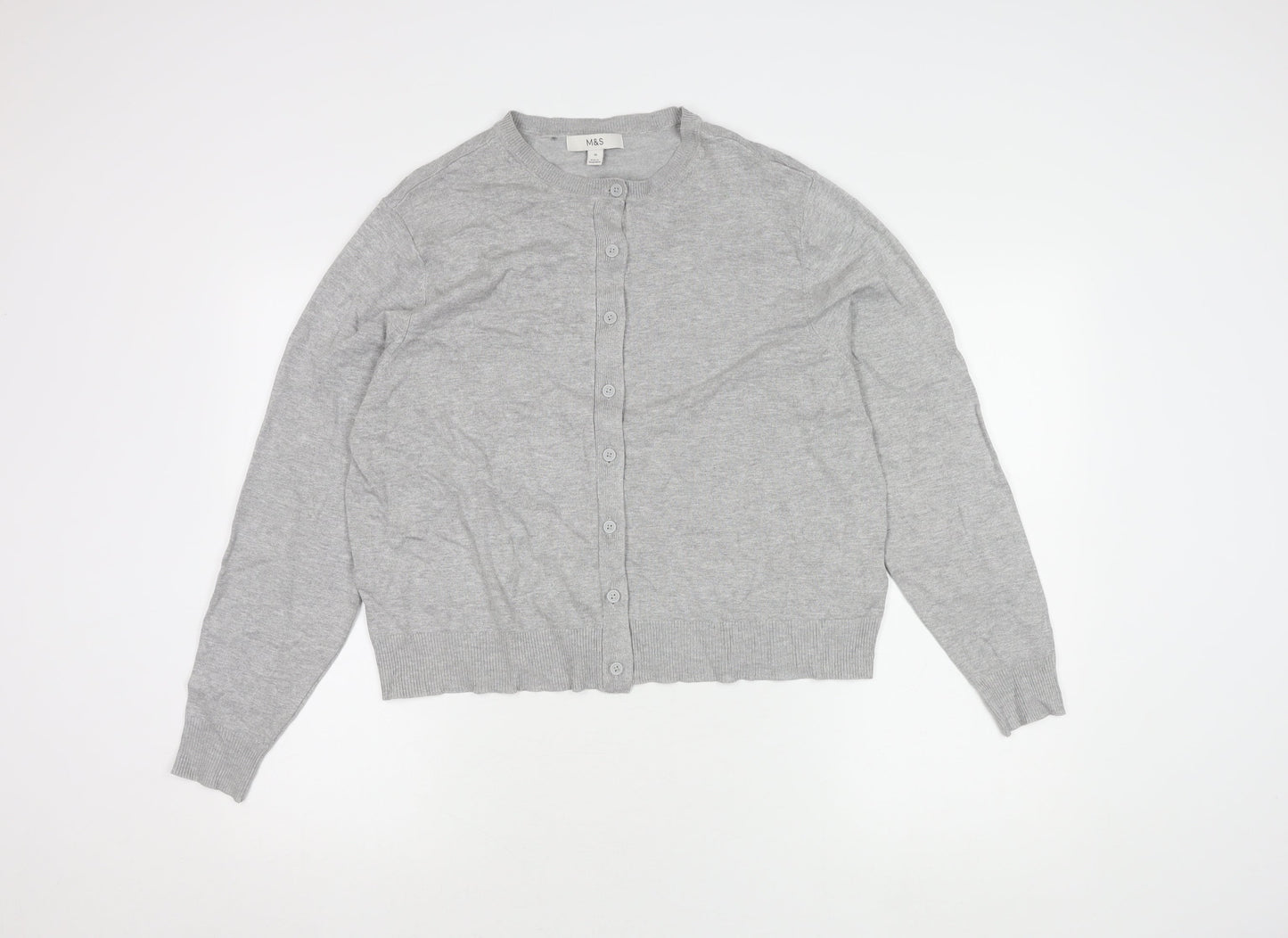 Marks and Spencer Women's Grey Cardigan Size 16