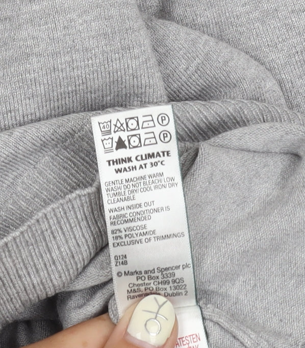 Marks and Spencer Women's Grey Cardigan Size 16