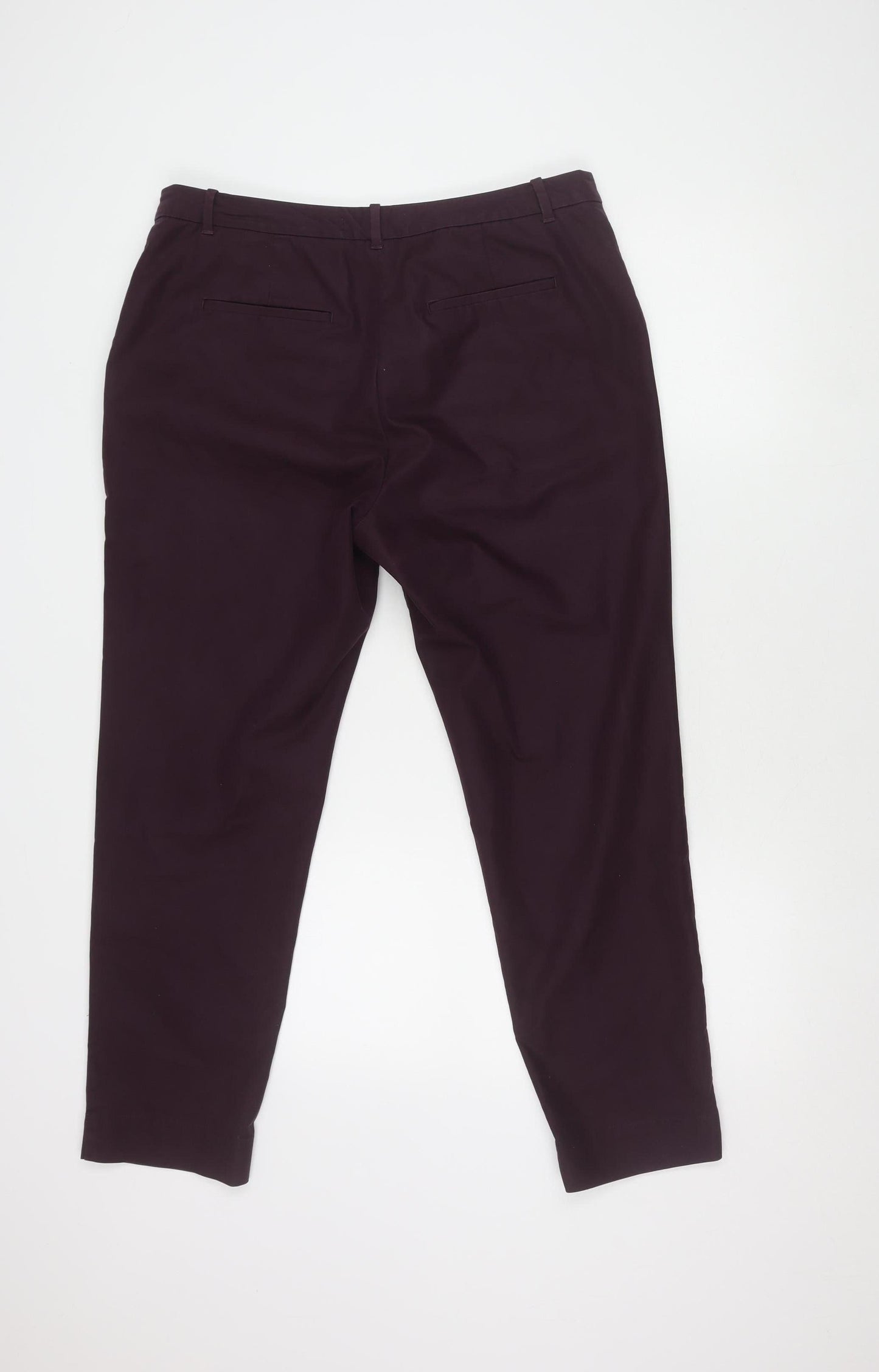 Marks and Spencer Women’s Purple Regular Trousers