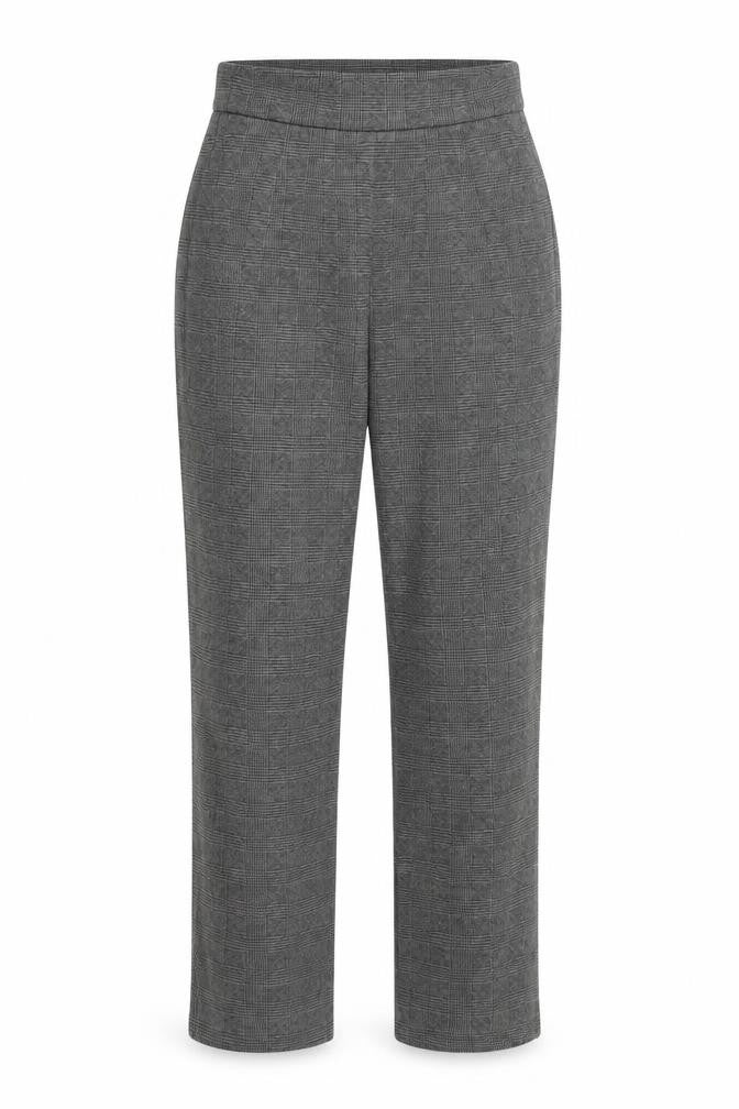 Marks and Spencer Women's Grey Check Trousers Size 10