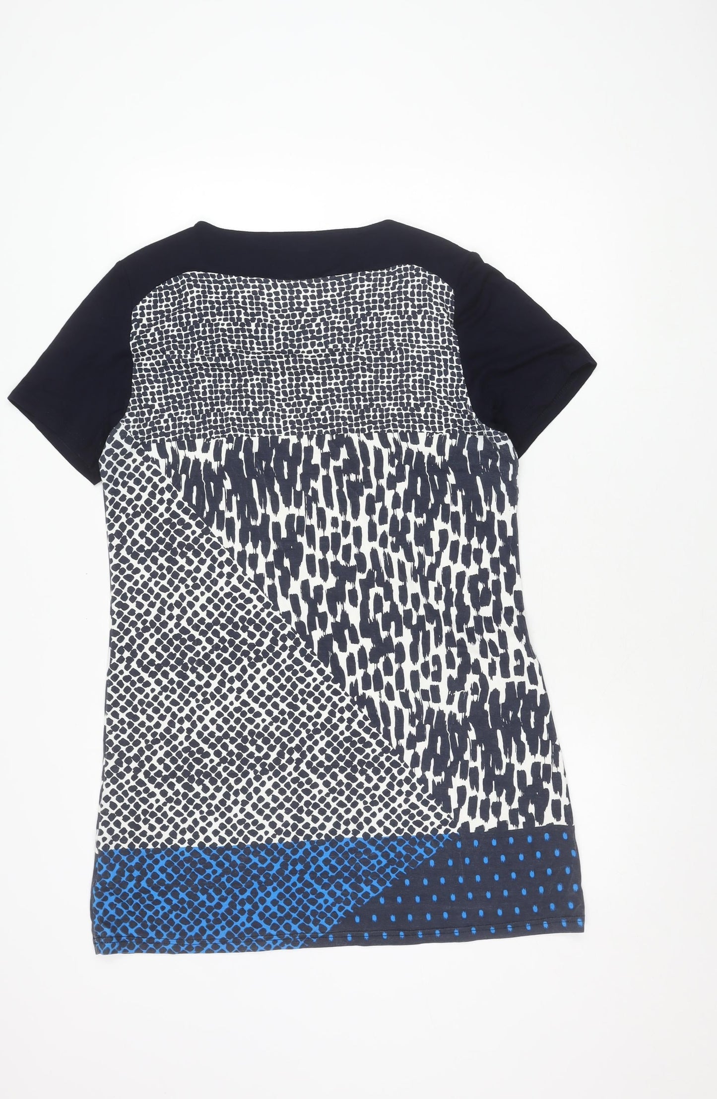 Micha Women's Blue Animal Print Tunic, Size L