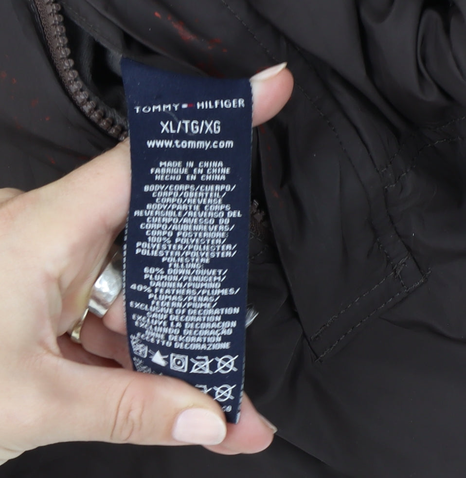 Tommy Hilfiger Reversible Men’s Beige XL Puffer Jacket