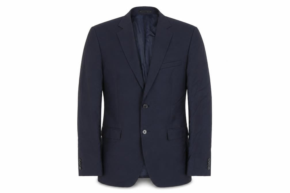 Mens 38 Chest Regular DKNY Blue Two-Button Blazer
