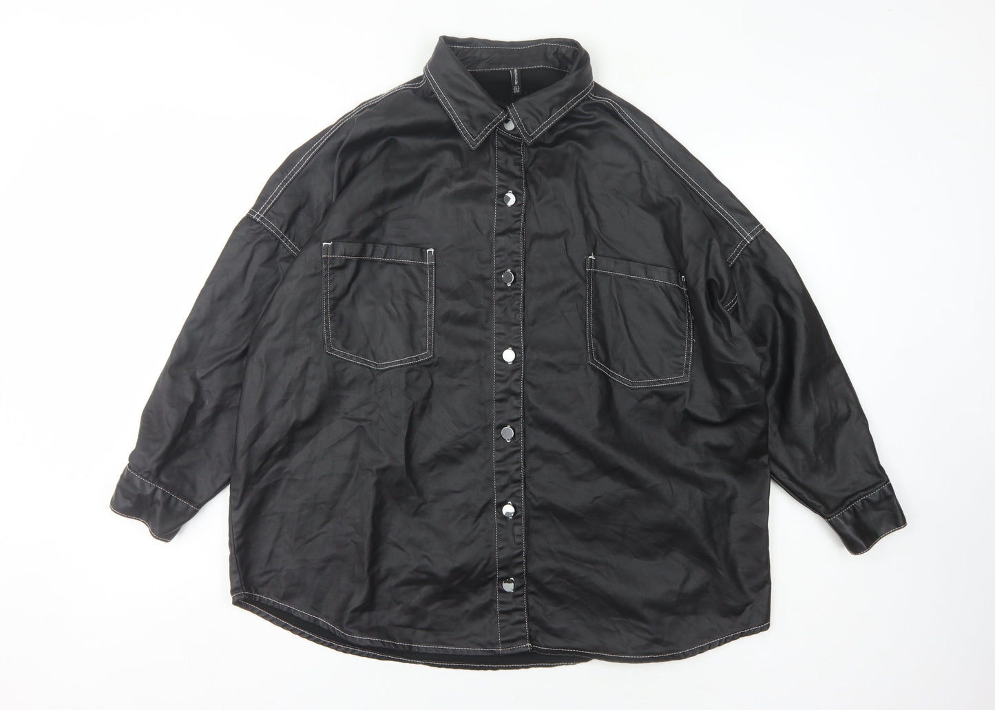 PrettyLittleThing Women's Black Size 8 Casual Jacket