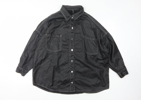 PrettyLittleThing Women's Black Size 8 Casual Jacket