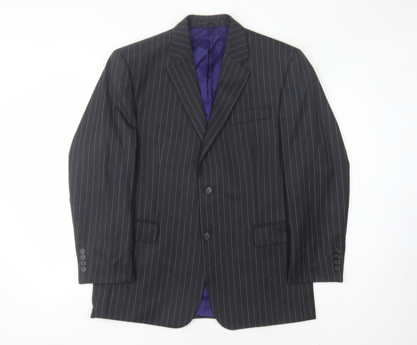 Berwin & Berwin Men's Grey Pinstripe Blazer, Size 40S