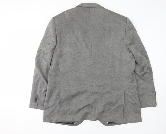 Enrico Silvanni Grey Wool Blazer UK 50R Men's Jacket