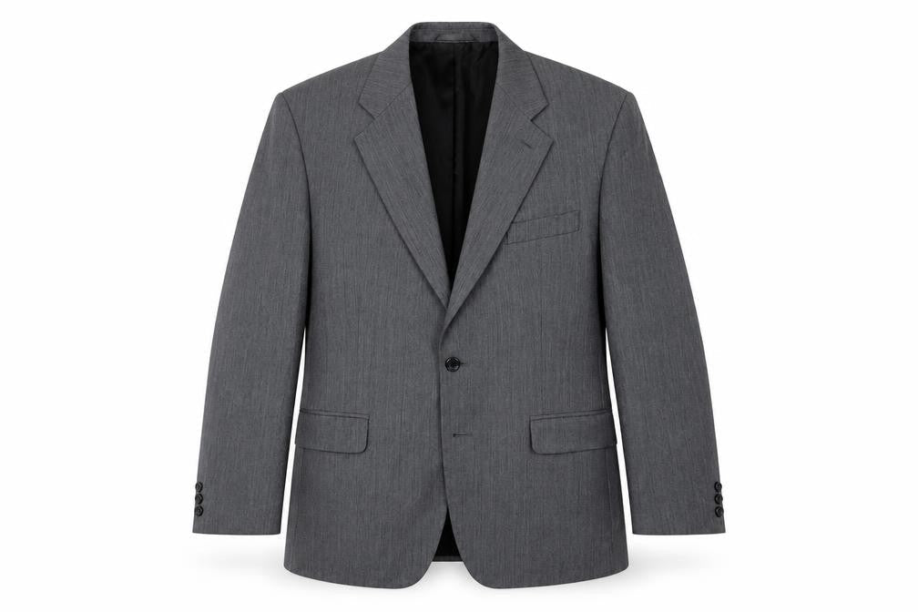 Burton Menswear Grey Pinstripe Blazer, Mens 42R Formal