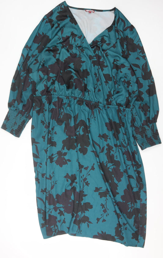 Joe Browns Women's Multicoloured Floral Dress Size 32