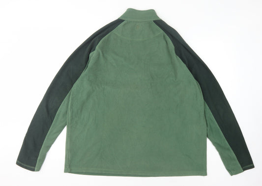 Mountain Warehouse Men's Green 2XL Fleece Sweatshirt
