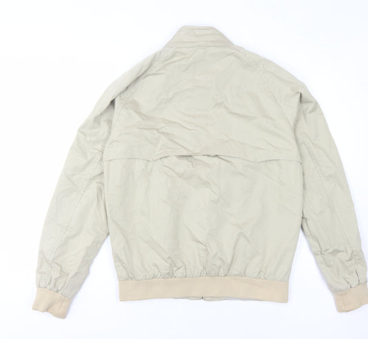 Ted Baker Men's Beige Cotton Bomber Jacket, M, Casual Style