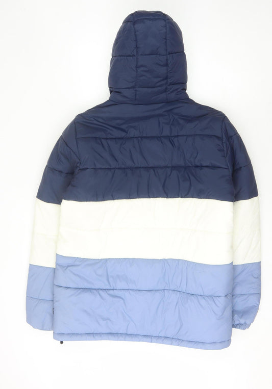 Vans Men's Multicoloured Puffer Jacket M Hooded