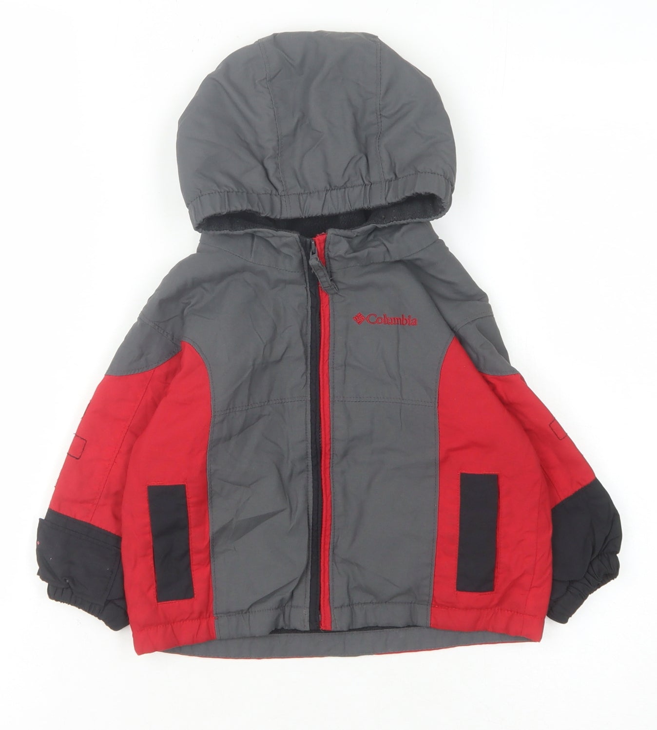 Columbia Unisex Baby Puffer Jacket Grey/Red 18 Months - Winter
