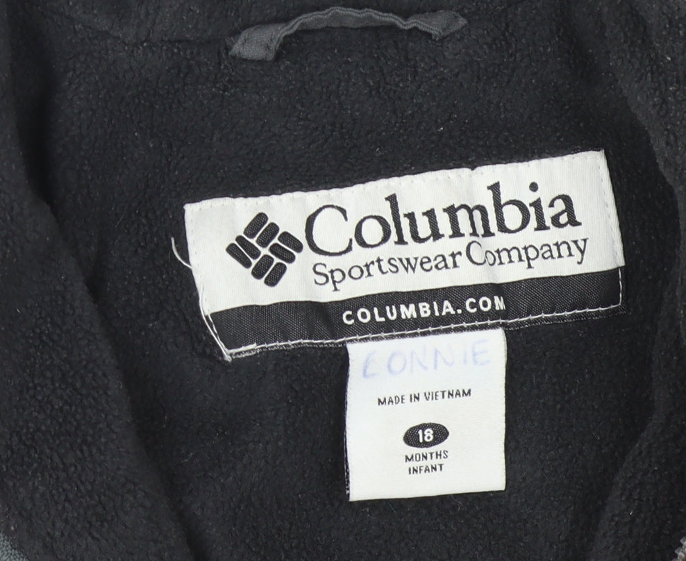 Columbia Unisex Baby Puffer Jacket Grey/Red 18 Months - Winter