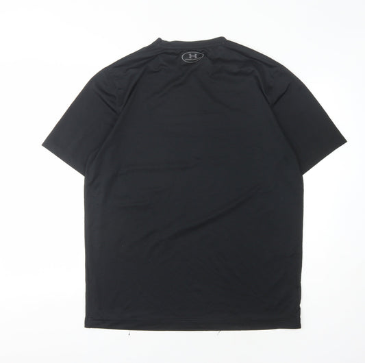 Under Armour Men's Black L T-Shirt Gym Athletic Fit