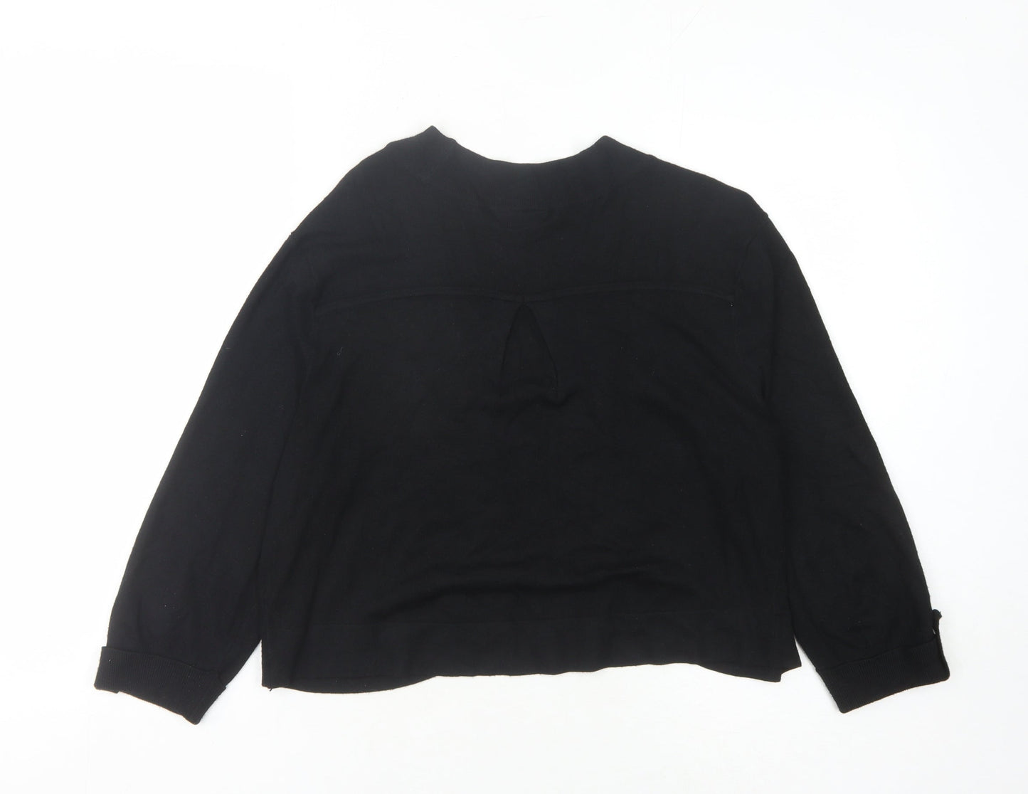 Wallis Black Cardigan L Women's Knit Long Sleeve
