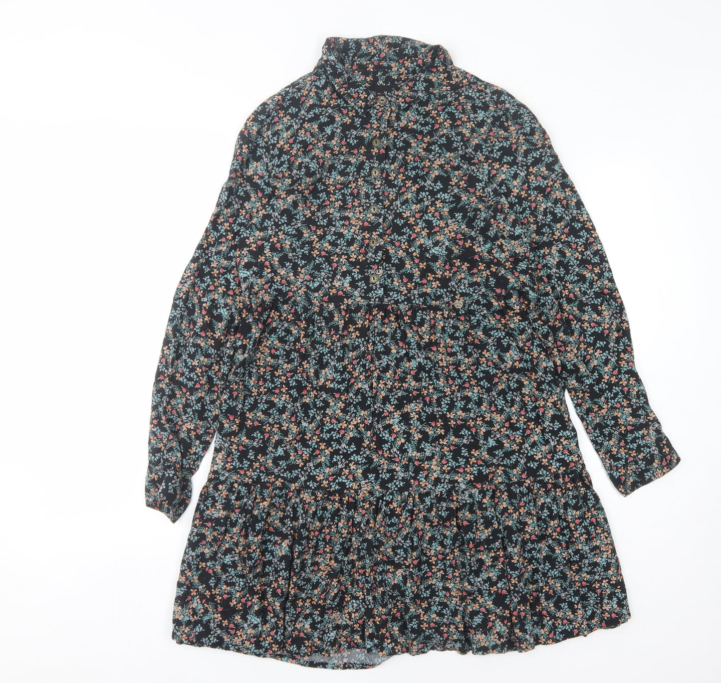 Superdry Women's Floral Long Sleeve Dress Multicoloured Size 10